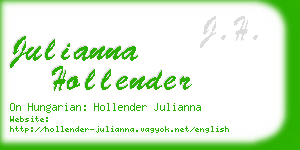 julianna hollender business card